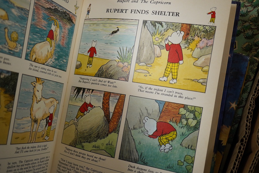 Rupert - Rupert Annuals, duplicates (some in multiple copies (as noted): 1948, 1950, 1954, 1965, 1968, 1969 (3), 1970 (2), 1971 (2), 1972 (7), 1973 (6), 1974 (5), 1975 (3), 1976 (3), 1977 (3), 1978 (4), 1979 (2) (45) Con